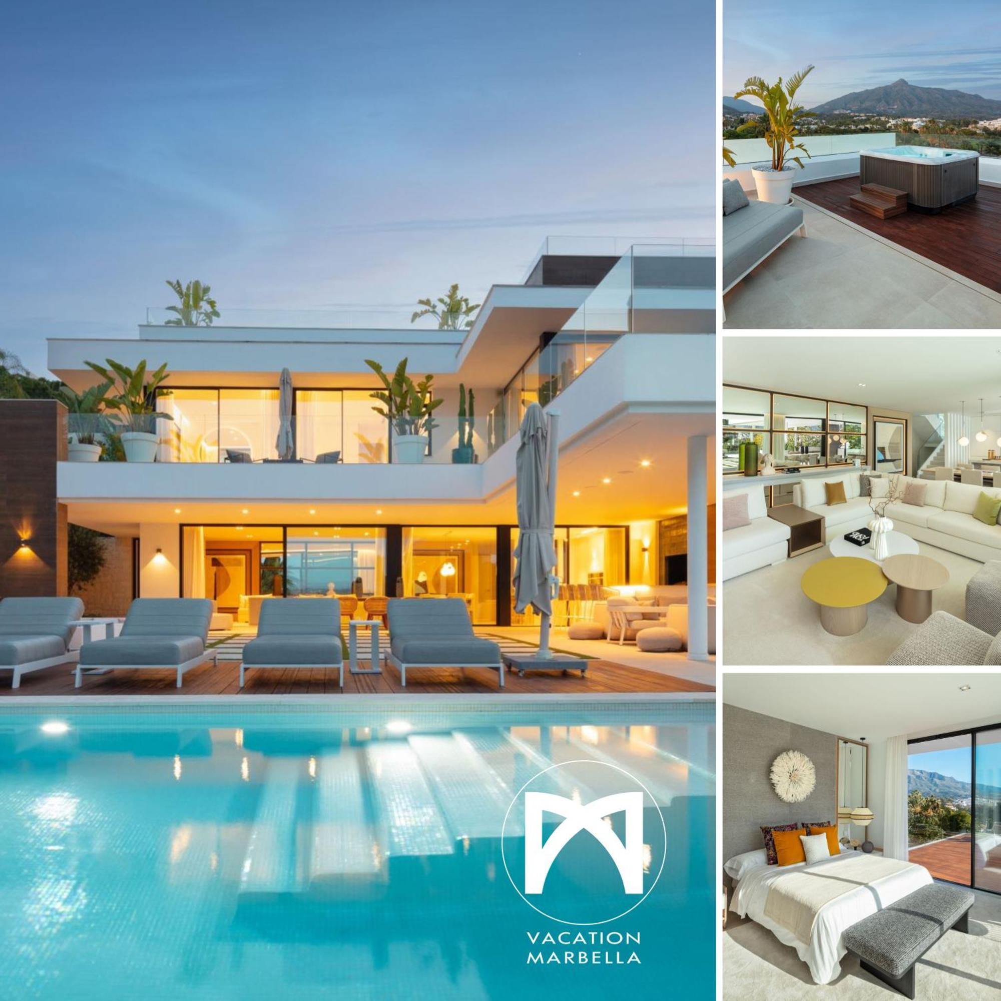 Vacation I Almost Heaven, New Built Villa, Rooftop Jacuzzi, Infinity Heated Pool Villaer